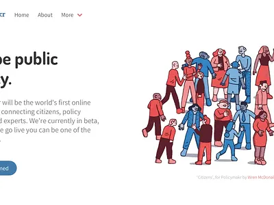 Policymakr new site design design flat website