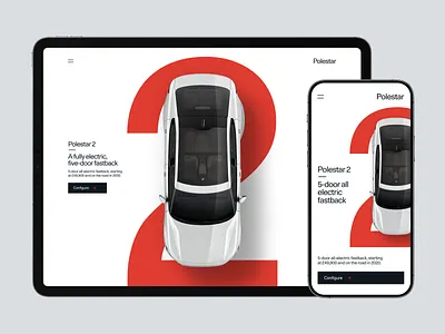 Polestar 2 Landing Page – Polestar.com code dazur design electric vehicle ev graphic design hero landing page minimal polestar polestar 2 polestar.com ui