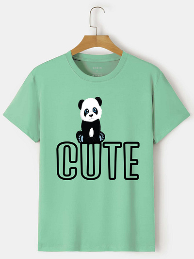 Cute Panda T-shirt design branding graphic design illustration logo typography vector