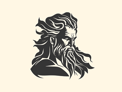 The Strict Ancient Greek God Zeus 2d adobe illustrator app branding dark design graphic design icon illustration logo logos minimalist vector