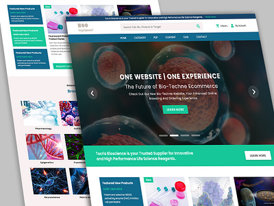 Bio-Techne Web Design adobe xd bio branding covid covid 19 design figma graphic design logo medical mockup photoshop template ui ui design ux web design website