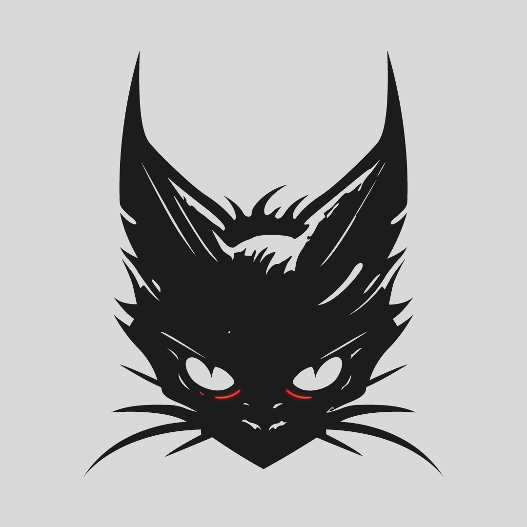 Black Evil Cat icon. 18887878 PNG