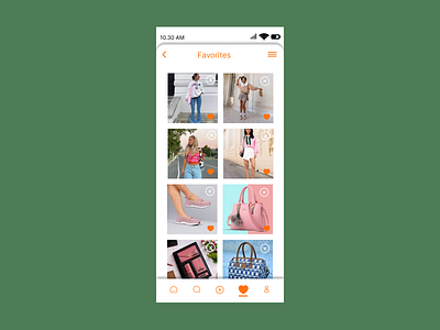 Favorites 044 app branding dailyui design favorites minimal design ui ux vector