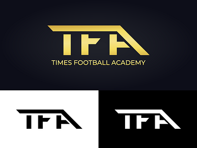 Times Football Academy adobe illustrator advertising artwork branding clean creative designer design designer graphic design logo logo design logo designer tfa tfa logo design timesfootballacademy wordmark