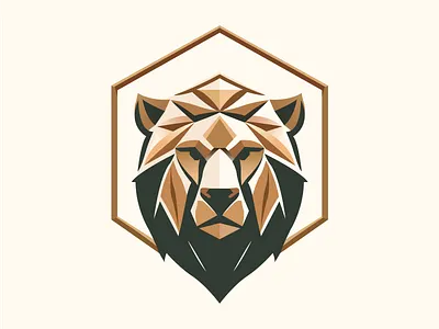 Strong Bear Head 2d adobe illustrator animal app bear branding design graphic design icon illustration logo vector