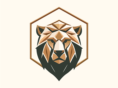 Strong Bear Head 2d adobe illustrator animal app bear branding design graphic design icon illustration logo vector