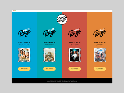 Rage Festival 2019 - Global Website branding clean design ui