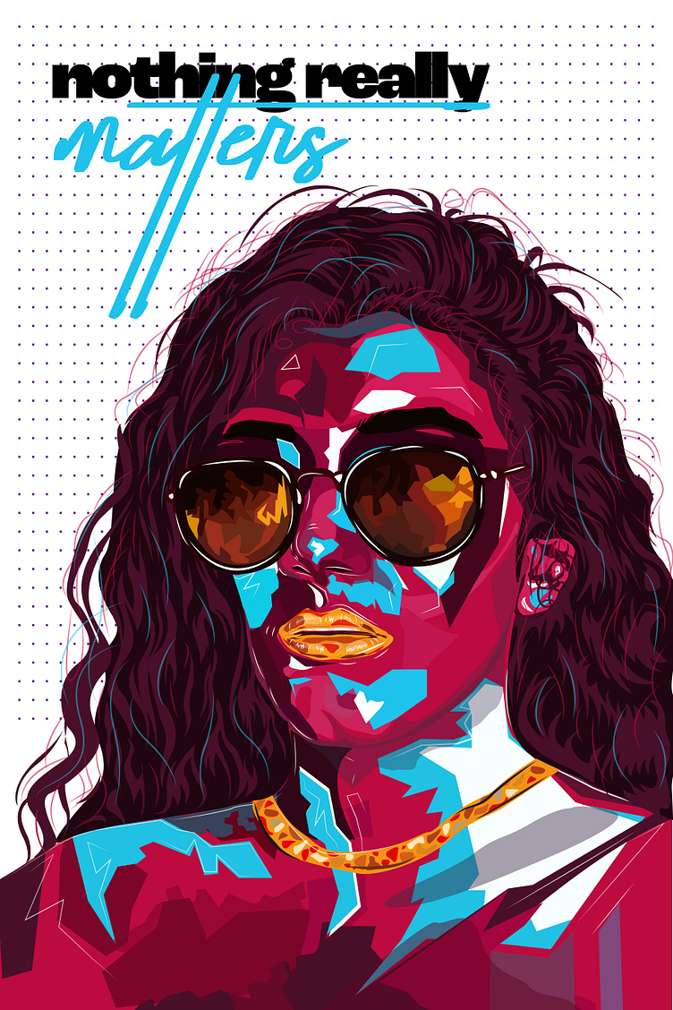 Potrait Illustration by Syeda Chashman Fatima on Dribbble