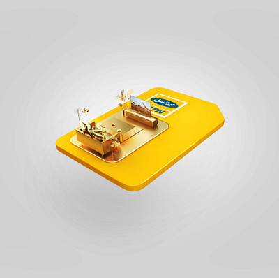 Visual design for MTN Irancell 3d design graphic design illustration