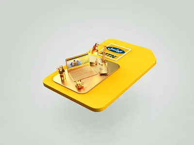 Visual design for MTN Irancell 3d design graphic design illustration