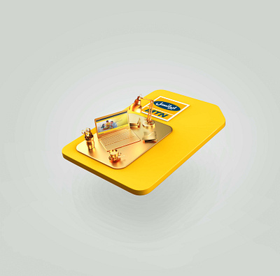 Visual design for MTN Irancell 3d design graphic design illustration