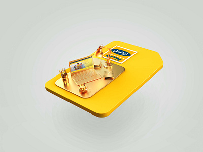 Visual design for MTN Irancell 3d design graphic design illustration