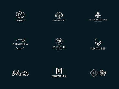 Luxury Logo, Restaurant Logo, Resort Logo, Construction Logo, branding design fashon logo flat minimalist logo graphic design illustration logo luxry logo typography vector
