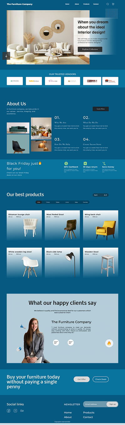 The Furniture Company figma fiverr gig ui ux