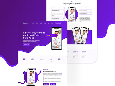 App Features Landing Page UI Design e commarce app features design figma landign page design mobile app features design nft design saass design ui design ux design website design website features design