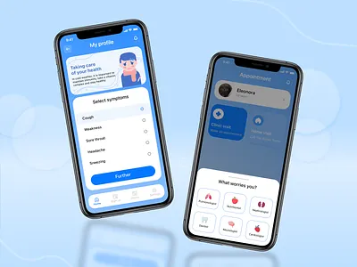 Health App app design figma ios mobile ui ux