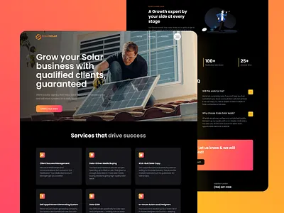 Scale Solar - Case Study | Webflow development | Web design case study made in webflow madeinwebflow solar website ui uiux web design web design case study web development webflow webflow case study webflow design webflow designer webflow developer webflow development webflow website