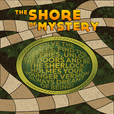 The Shore of Mystery design event forest graphic design illustration mystery treasure hunt