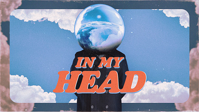 In My Head art clouds design graphic design head person series youth