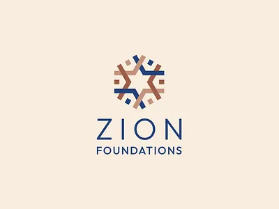 Zion Foundations branding community custom design graphic design house housing logo star unity vector zion
