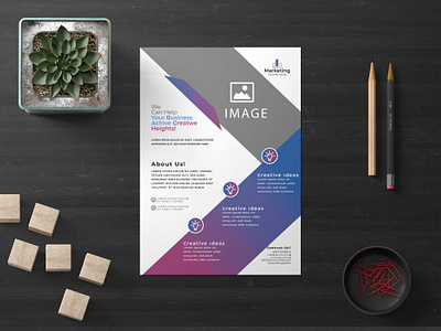 Flyere branding flyer graphic design vector