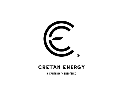 Cretan Energy branding c cretan crete design e energy greece green initials leaf letters logo movement rethymno