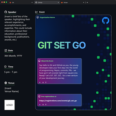 Git Set Go design developer event github graphic design illustration tech ui