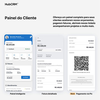 HubCRM Marketing Deliverables android app apple apple ios branding design graphic design ui web design web development