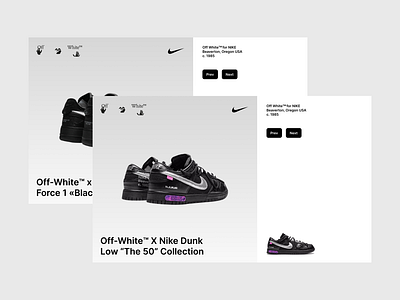 Off-White x Nike app branding design graphic design logo nike ui ux webdesign