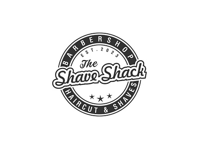 The Shave Shack branding clean concept design illustration logo minimal typography ui vector