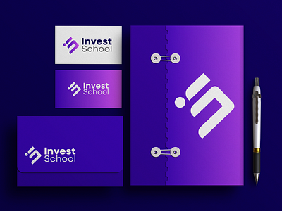 Invest School Logo Design academy lgoo branding design graphic design illustration invest logo deisgn logo logo design school logo design typography vector