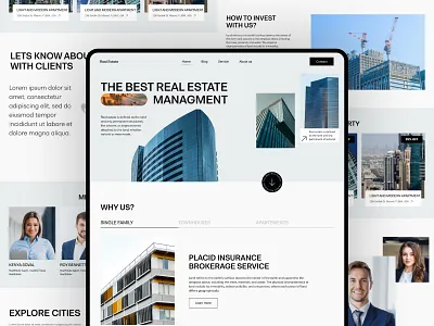 Real Estate Agency website agency architecture branding creative decoration e commerce flet homedecor ikea interior studio marketplace minimal modern properties property real estate real estate agency realestate ui website