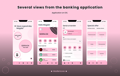 Banking app in Figma app application branding design figma ios product design prototype ui ux webdesign