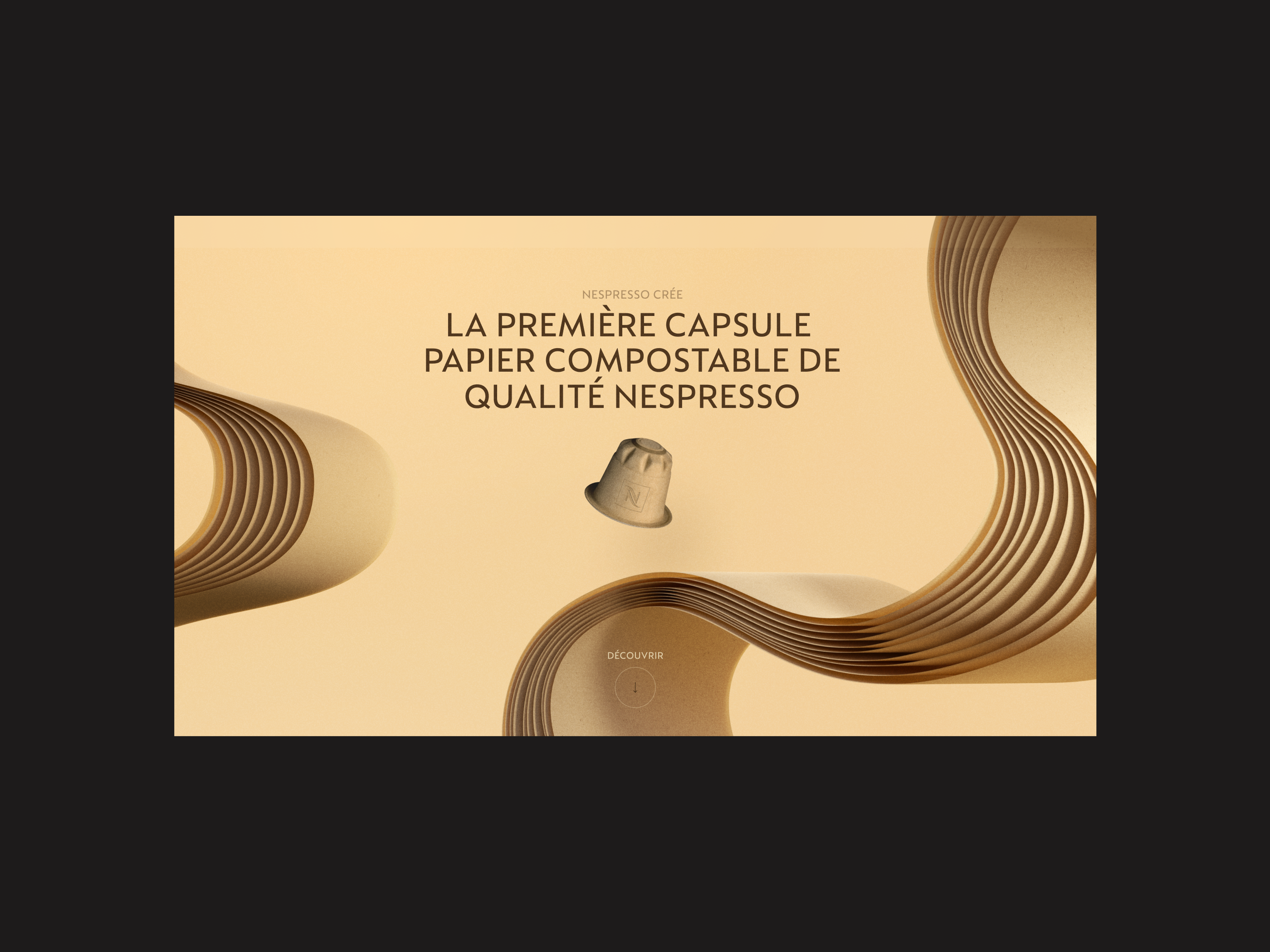 NESPRESSO x PAPER 3d animation design interaction interaction design landing page onepage ui ui design
