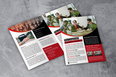 I will build a professional flyer design for you bifold corporate flyer flyer graphic design trifold