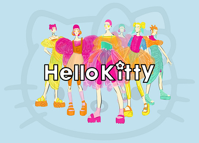 Hello Kitty Collection clothes design design fashion fashion collection fashion illustration fashiondesignportfolio