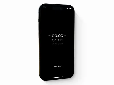 Minimalistic Timer App animation clock gauge minimalistic slider timer