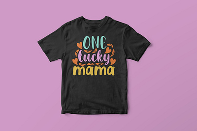 One lucky mama, Mother’s Day SVG Design colorful cut file design funny mom life svg graphic design graphic tees merch design mom life svg mom life t shirt design mothers day shirt design mothers day svg mothers day t shirt design svg svg cut file svg design t shirt designer tshirt design typography typography tshirt design