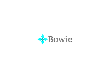 Bowie Logo abstractlogo artistic branding brandrecognition cleandesign colorpalette design distinctive graphic design idę illustration logo
