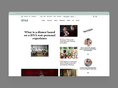 Media platform design adaptive fashion layout lifestyle media platfirm new media publishing responsive web web design