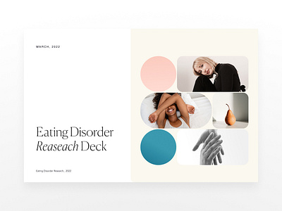 ED research deck's contents & visuals. graphic design