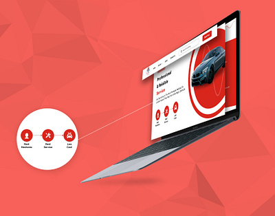 Car Service Web Design carservice landingpage ui webdesign