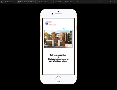 My first personal project, A real Estate App animation graphic design ui