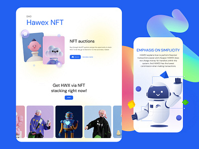 Hawex NFT design nft ui ux web design webdesign website design