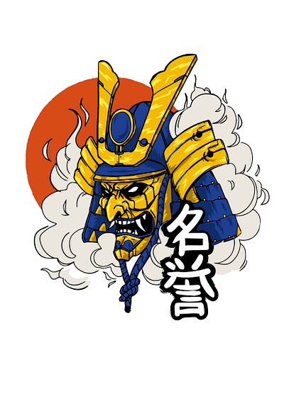 Samurai design graphic design illustration