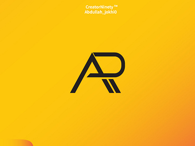 Ar logo design | ar letter logo | creatorninety abdullah jokhio animation ar ar logo ar logo design ar logo inspiration ar logos branding creative design design graphic design illustration logo logo design ra ra logo design ux vector