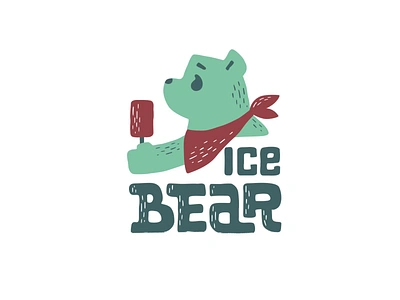 Ice Bear Logo Animation animated logo animation app bear branding cartoon company logo design graphic design icecream illustration interactions kids logo logo animation logo designe logotype motion motion graphics ui ux