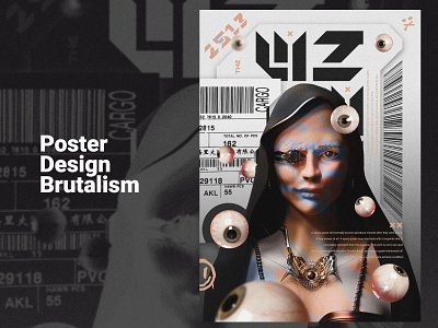 The Space Queen Brutalism brutalism brutalist design graphic design illustration mockup photoshop poster poster a day poster art poster collection poster design poster photoshop psd psd photoshop psd template template tutorial tutorials