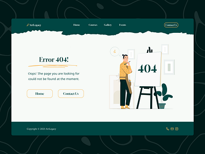 error 404 page design illustration ui vector web