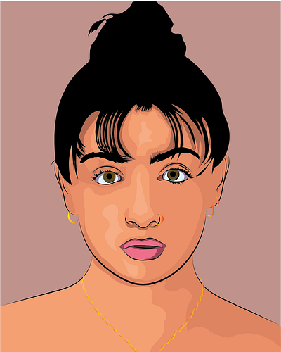 girl portrait illustration